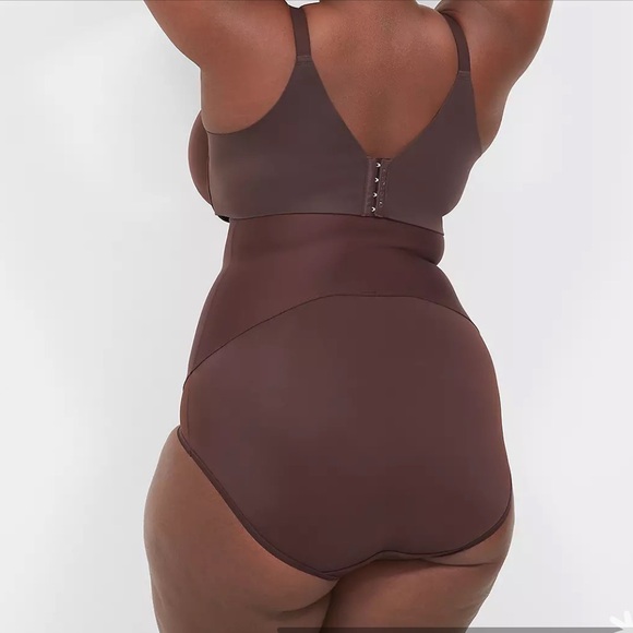 Cacique Smooth High-Waist Brief in Deep Brown - Picture 2 of 7